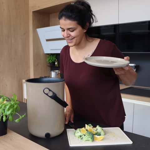 Image of SKAZA® Küchenkomposter Bokashi ORGANKO / BEIGE