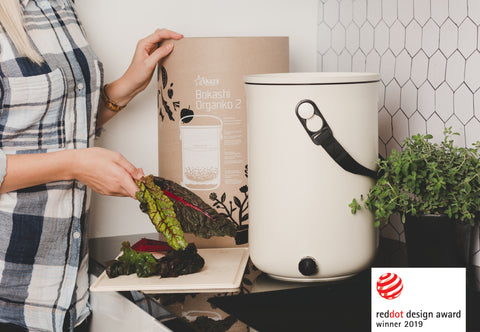 Image of SKAZA® Küchenkomposter Bokashi ORGANKO / WEISS