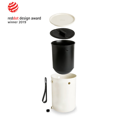 Image of SKAZA® Küchenkomposter Bokashi ORGANKO 2 (Weiss/Beige/Olive)