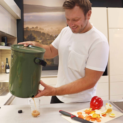 Image of SKAZA® Küchenkomposter Bokashi ORGANKO / OLIVE