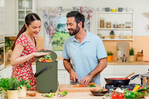 Image of SKAZA® Küchenkomposter Bokashi ORGANKO / OLIVE