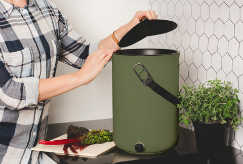 Image of SKAZA® Küchenkomposter Bokashi ORGANKO / OLIVE