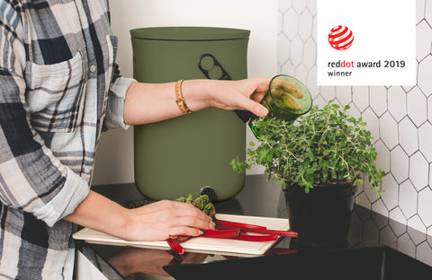 Image of SKAZA® Küchenkomposter Bokashi ORGANKO / OLIVE