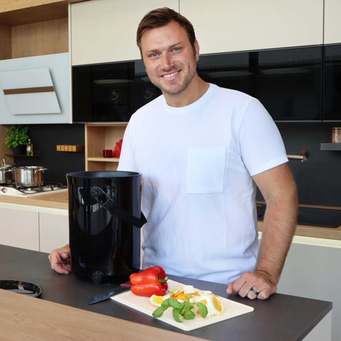 Image of SKAZA® Küchenkomposter Bokashi ORGANKO / OCEAN BLACK