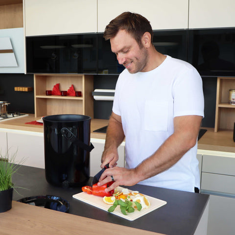 Image of SKAZA® Küchenkomposter Bokashi ORGANKO / OCEAN BLACK