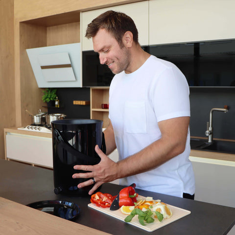 Image of SKAZA® Küchenkomposter Bokashi ORGANKO / OCEAN BLACK