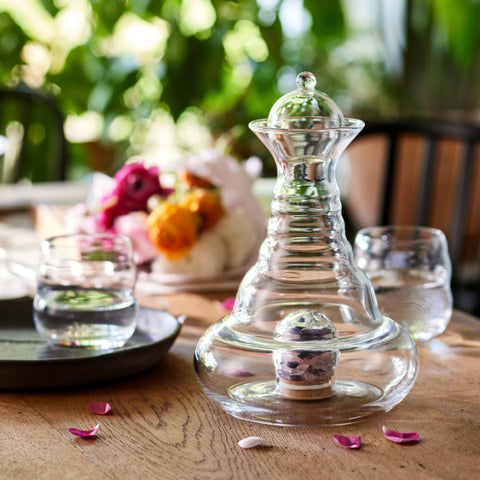 Image of ND Karaffe ALLADIN (1,2L) Edelsteine (Glas-/+Zirbenholzdeckel)