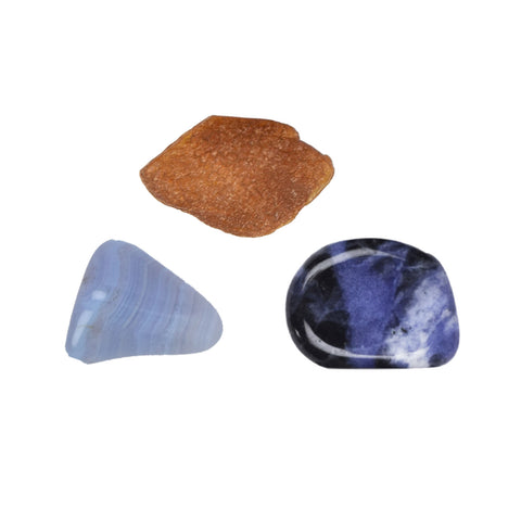 Image of EDELSTEIN BALANCE® Augenkissen BLAU / IN FLUSS KOMMEN