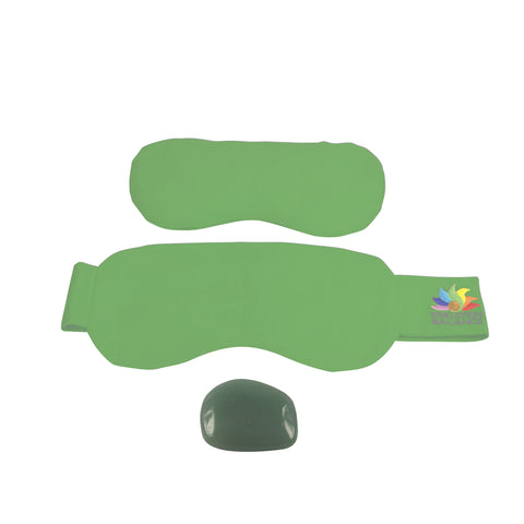 Image of EDELSTEIN BALANCE® Augenkissen GRÜN / ANTI-STRESS