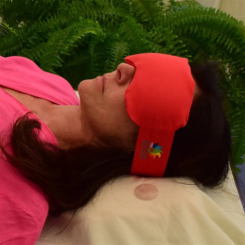 Image of EDELSTEIN BALANCE® Augenkissen ROT / LEBENSFREUDE