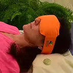 Image of EDELSTEIN BALANCE® Augenkissen ORANGE / GEBORGENHEIT