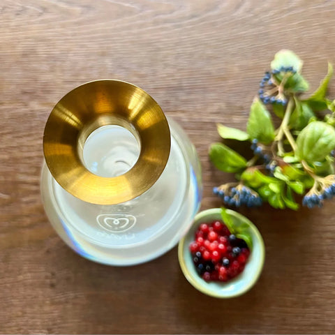 Image of MAYU® SWIRL Wirbelkaraffe / AUSGIESSER (Gold)