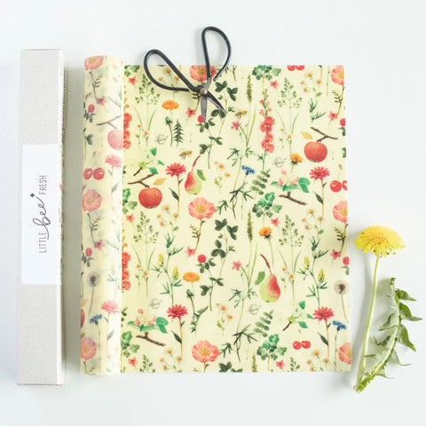 Image of LITTLE bee FRESH® Bienenwachstuch STREUOBSTWIESE / Rolle (20cmx70cm)