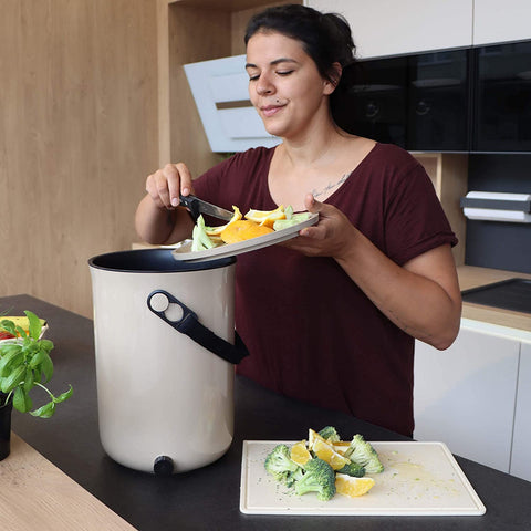 Image of SKAZA® Küchenkomposter Bokashi ORGANKO 2 (Weiss/Beige/Olive)