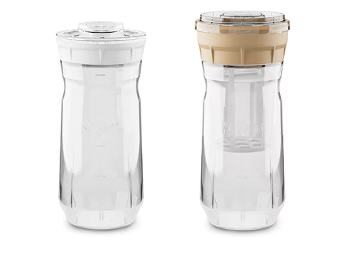 Image of KEFIRKO DIY Cheese Maker + Kefir Set (2x1,4L) / WEISS-TAUPE