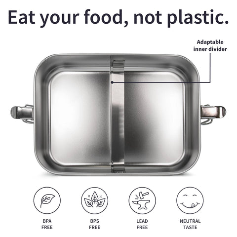 Image of BAMBAW® Edelstahl Lunchbox (1400ml/800ml)