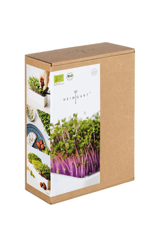 Image of HEIMGART® Microgreen Starter-Kit Keramikschale (2 Saatpads)
