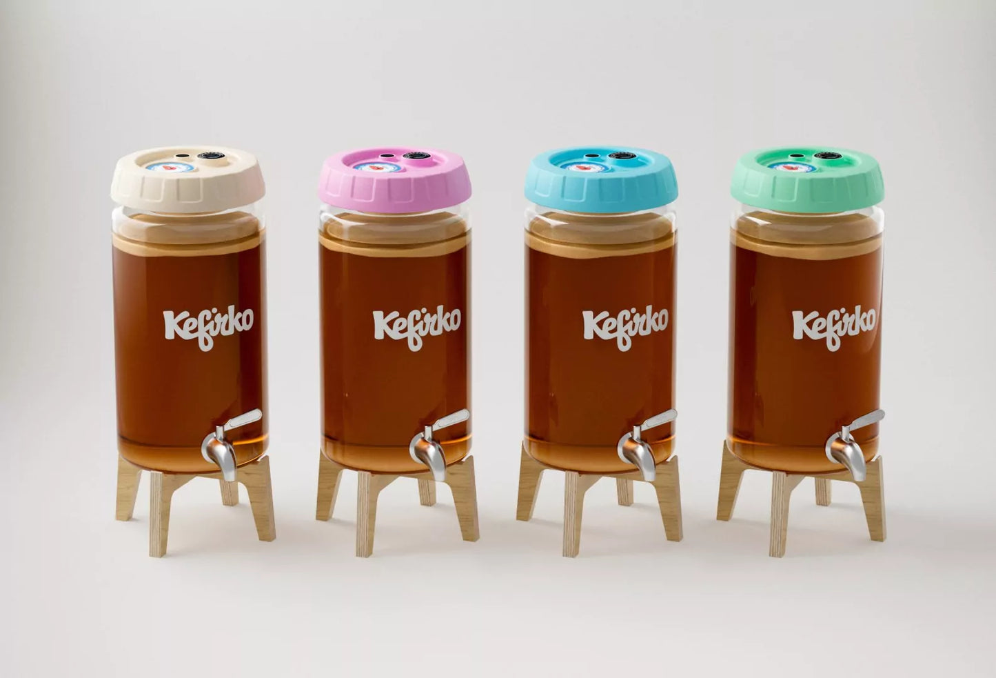 KEFIRKO DIY Kombucha Fermenter-Set 4L / ROSE