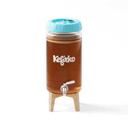 Image of KEFIRKO DIY Kombucha Fermenter STARTER-KIT / BLAU
