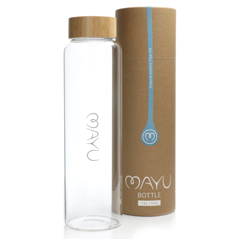 Image of MAYU® WATER BOTTLES (5dl/1L/1,5l) / (Bambusdeckel)