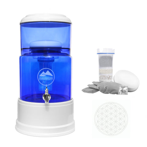 Image of MAUNAWAI PI®PRIME Quelle K8 (mittelhart-hart) / mit Gravur (Blume)