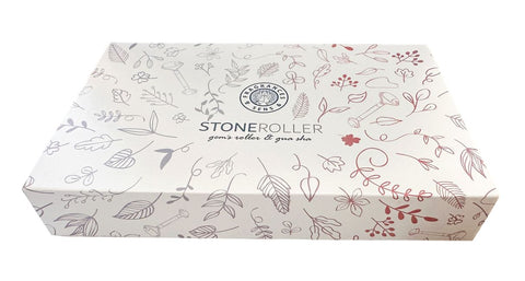 Image of GUA SHA Massageset Herzstein + Doppelroller (Varianten)