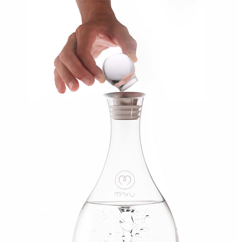 Image of MAYU® SWIRL Wirbelkaraffe / TOPPER (Glasdeckel)