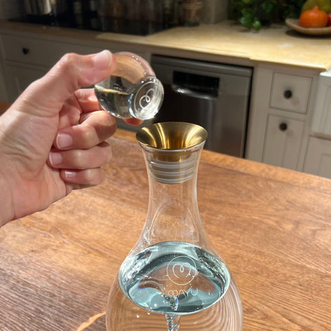 Image of MAYU® SWIRL Wirbelkaraffe / TOPPER (Glasdeckel)