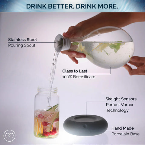 Image of MAYU® SWIRL Wirbelkaraffe (1.5l) / DOLOMIT