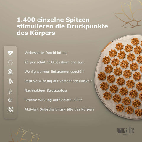 Image of GLANZSTÜCK Berlin® Akupressur Sitzkissen MEDITATION