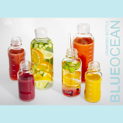 Image of TRENDGLAS JENA Glasflasche (1L) mit Volumenmarkierung