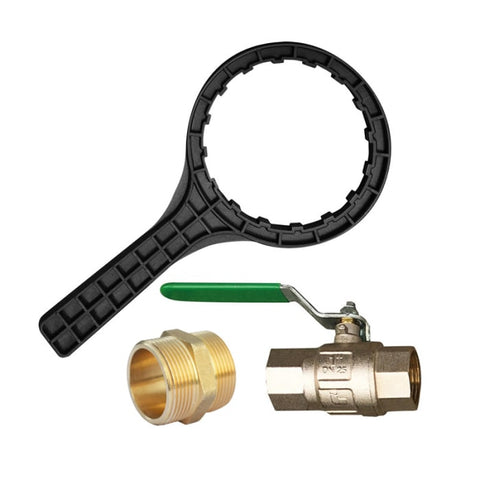 Image of PEKA® Zentralwasserfilter / Doppelnippel (Messing) 1,5"