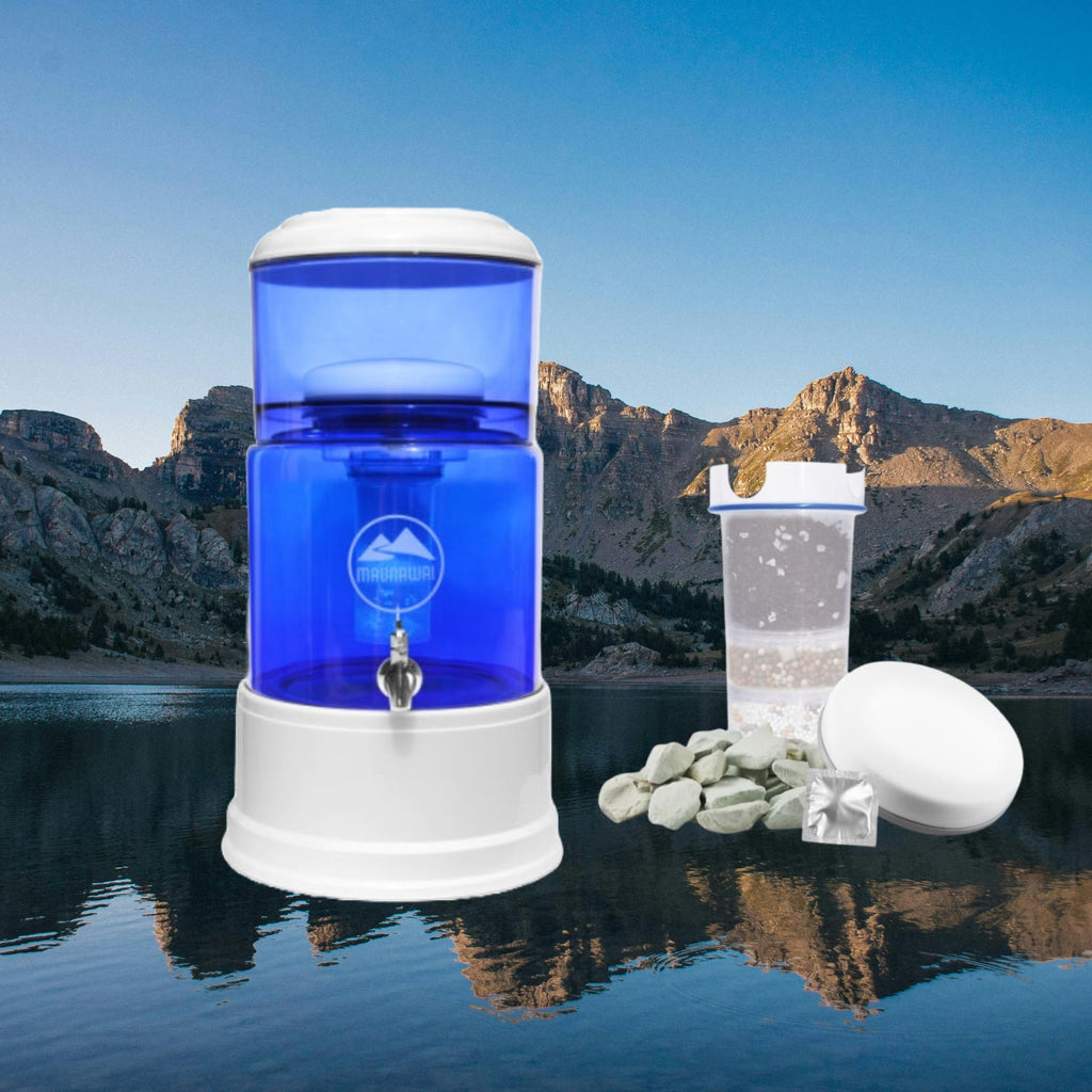 MAUNAWAI Pi®PRIME Quelle K2 (bei wenig Kalk) mit Gravur (Lebensblume)