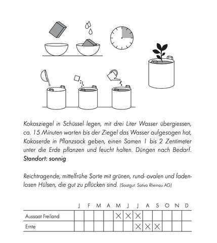 Image of GORILLA GARDENING® Pflanzsäcke mit Kokossubstrat (inkl. Gemüse-Samen)