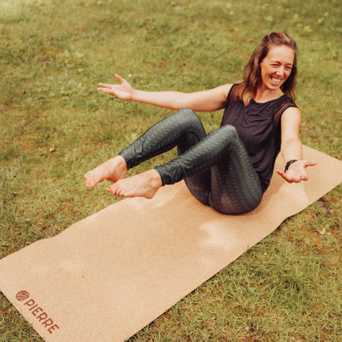 Image of PIERRE SPORTS® Kork-Yogamatte LION