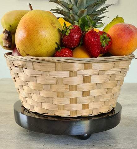 Image of Original Schungit Objekte / Früchteplatte (rund)