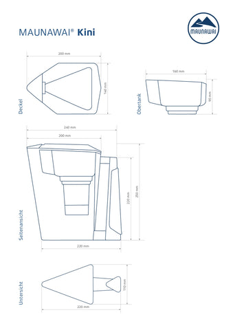 Image of MAUNAWAI KINI® Filterkanne SMMA / SCHWARZ