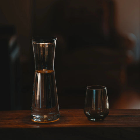 Image of SONNENGLAS® Lichtkaraffe MINI / 750ml (Korkdeckel/Solarmodul)