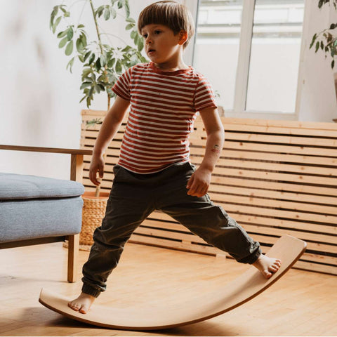Image of TICTOYS - das.BRETT Balance Board (ohne/mit Korkriemen)