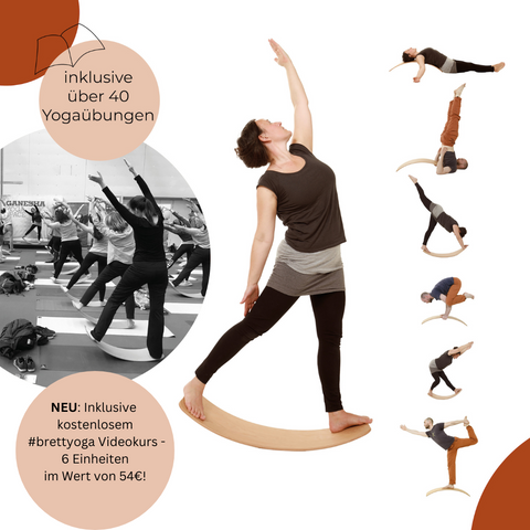 Image of TICTOYS - das.BRETT Balance Board mit Korkriemen (Diverse Farben)