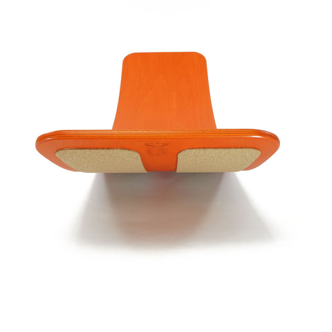 Image of TICTOYS - das.BRETT Balance Board lackiert mit Korkriemen / ROT