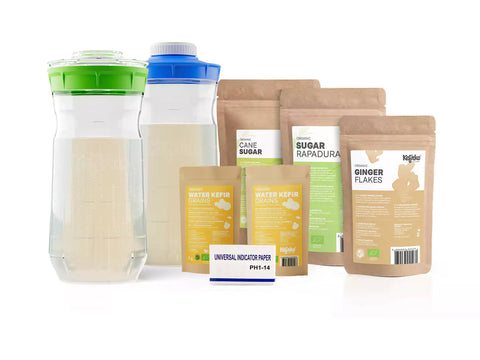 Image of KEFIRKO DIY Wasserkefir-Kit KOMPLET (1400ml) / mit 2nd Fermentation