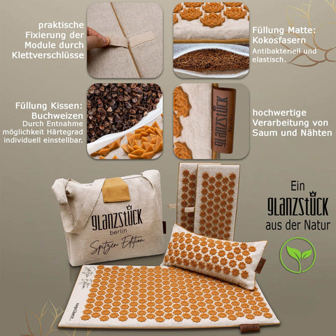 Image of GLANZSTÜCK Berlin® Akupressurmatten-Set SPITZEN EDITION