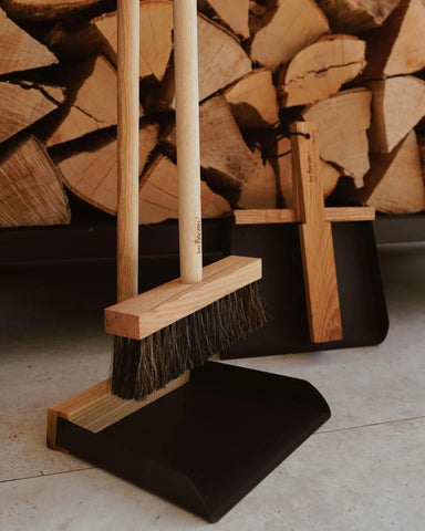 Image of byBenson® Kehrichtschaufel-Set (Metall/Holz)