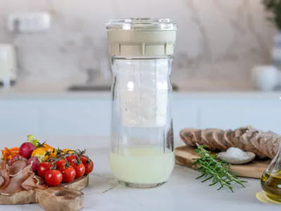 Image of KEFIRKO DIY Cheese Maker + Kefir Set (2x1,4L) / WEISS-BLAU