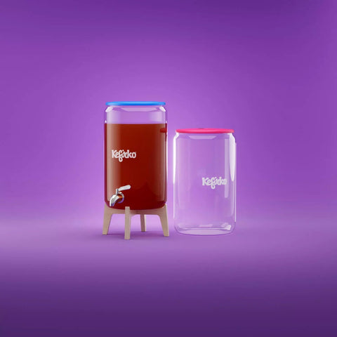 Image of KEFIRKO DIY Glasbehälter Kombucha 7L (ROSE/CIEL)