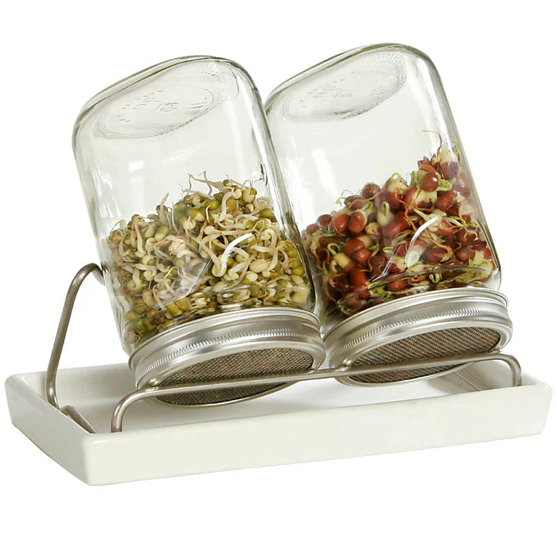 ESCHENFELDER 2er Sprossenglas-Set (750) / Keramik (Schwarz/Weiss)