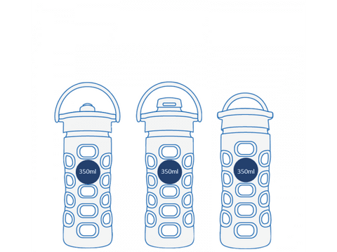 Image of LIFEFACTORY Glasflaschen (ohne Hülle & Deckel)