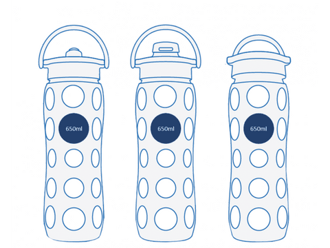 Image of LIFEFACTORY Glasflaschen (ohne Hülle & Deckel)