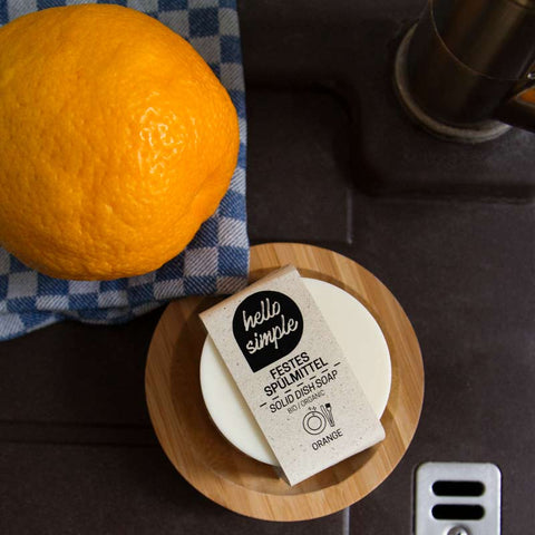 Image of HELLO SIMPLE Reise-Geschirrspülset (Seife + Topfbürste)